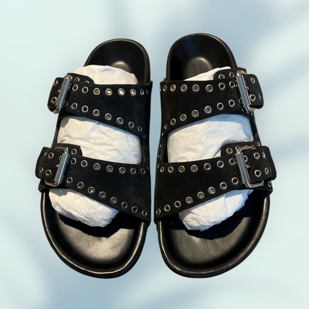 Isabel Marant Velvet Eyelets Sandals